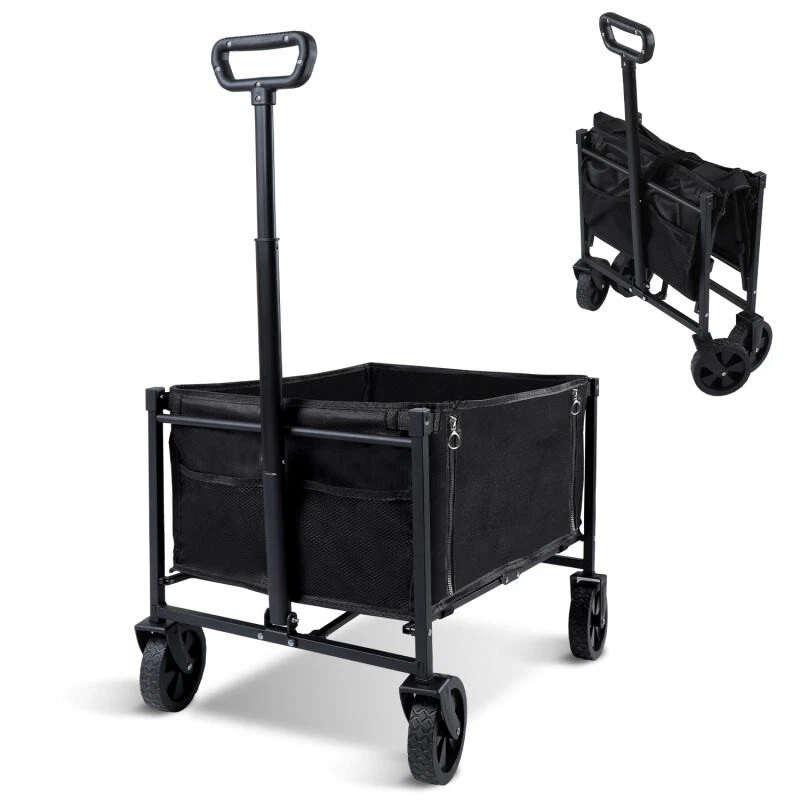 MARKENLOS Bollerwagen Transportwagen Faltbarer Faltbar Garten Kinder Handwagen Strandwagen