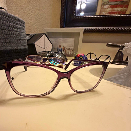 Tom Ford TF5514 TF5514-083 Purple Cat Eye Full Rim Plastic Frames 54-15-140