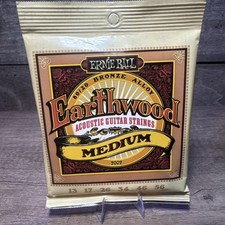 Ernie Ball 80/20 Earthwood Medium Guitar Strings  2002  13-56