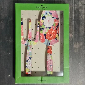 NEW Kate Spade 2 Pc Floral Dot Trident & Ensemble d'outils de jardin de la truelle