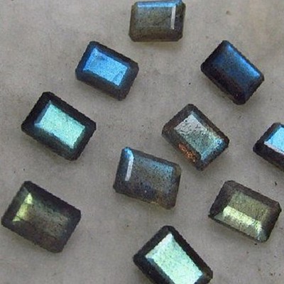 5x7mm Blue Labradorite Natural Octagon Faceted Cut Loose Gemstone