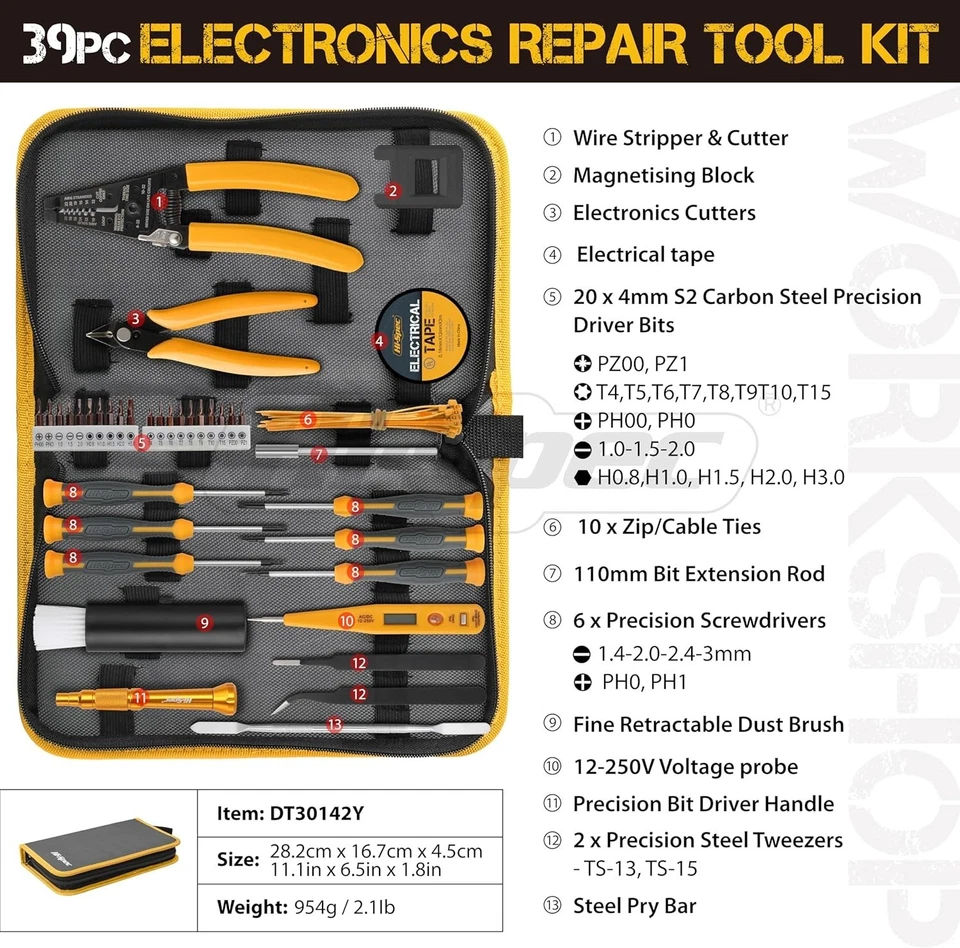 Precision Electronics Repair Kit - 39pc Set - Image 4 of 4