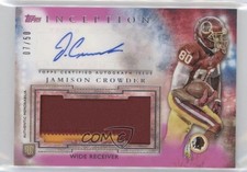 2015 Topps Inception Magenta /50 Jamison Crowder #AJP-JC Jumbo Patch Auto 00em