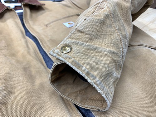 Carhartt Detroit Jacket J001 BRN L Tall Blanket Lined USA Vintage Brown Large by Carhartt, Size L, $199.99 - Photo 22