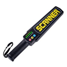 Metal Detector Wand Rechargeable All Metals Security Inspection Yellow Z008