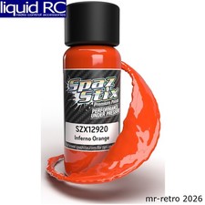 Spaz Stix 12920 Inferno Orange Airbrush Ready Paint 2oz Bottle
