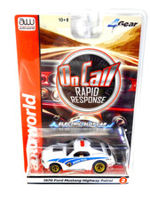 Auto World HO Scale Slot Car - 1970 Ford Mustang Highway Patrol Rapid Response