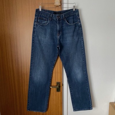 Calvin Klein Jeans Mens W34  L32  Relaxed Straight Easy Fit Blue Denim