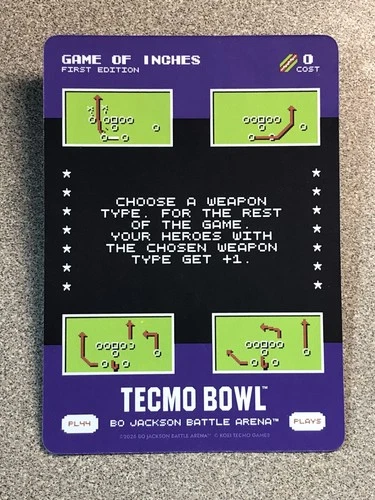PL44 GAME OF INCHES 2026 Bo Jackson Battle Arena Tecmo Bowl TCG 0 HD Play