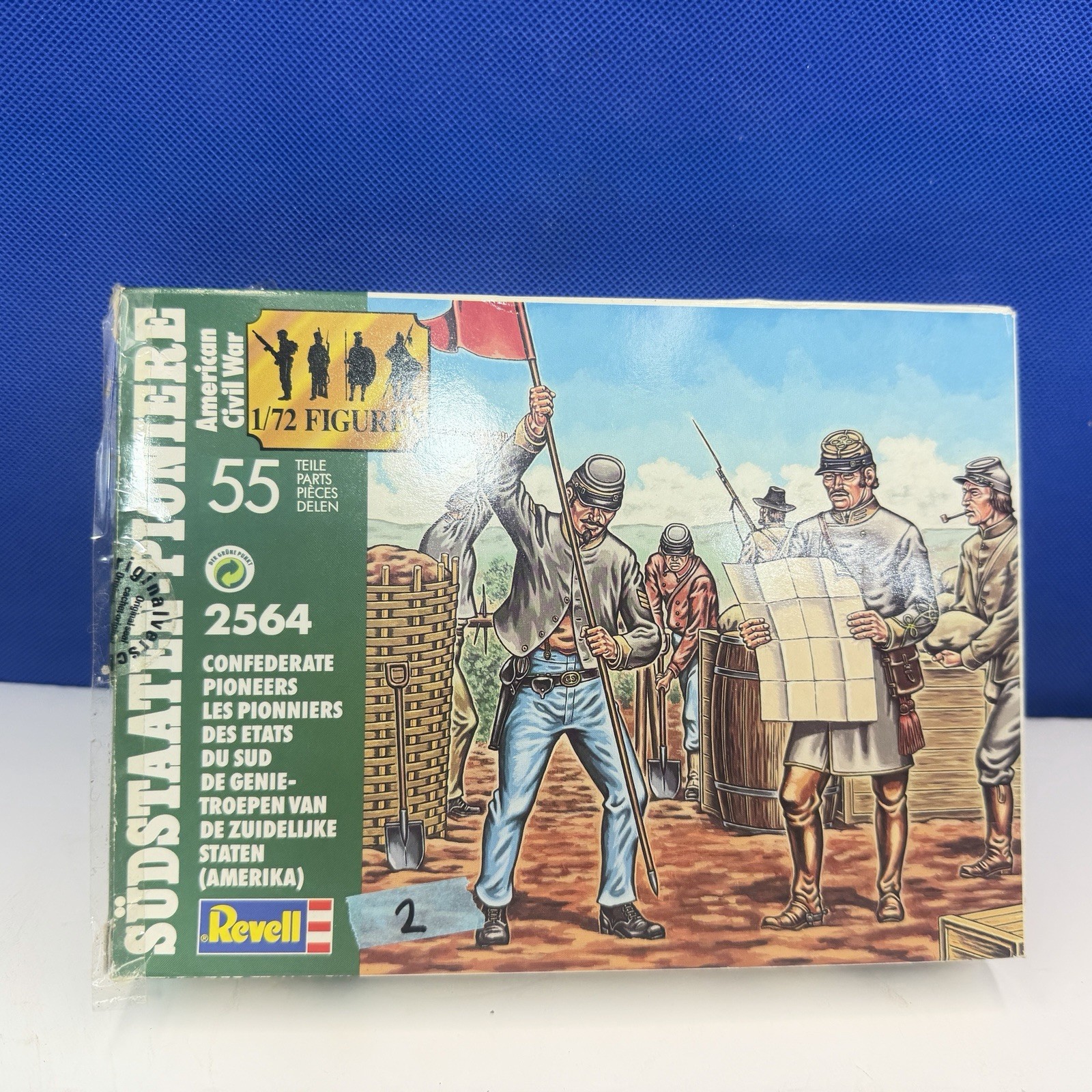 Revell Mini 1:72 CONFEDERATE PIONEERS R2564 COMPLETE (2)