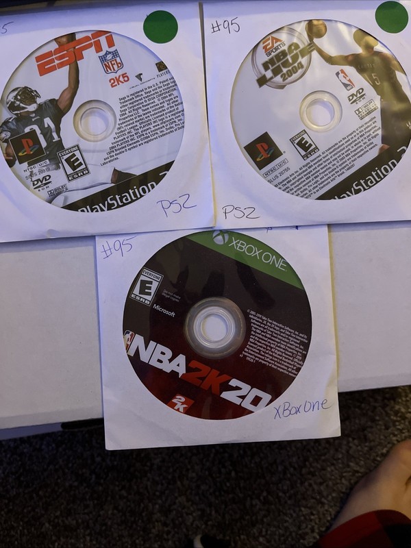 Sports Video Game Lot Disc Only PS2 and Xbox One