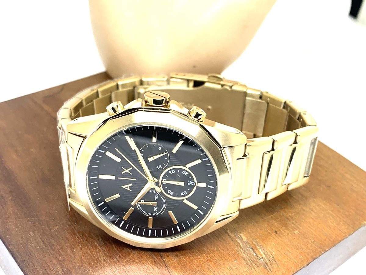 Armani Exchange Men's Watch AX2611 Quartz Chronograph Black Dial