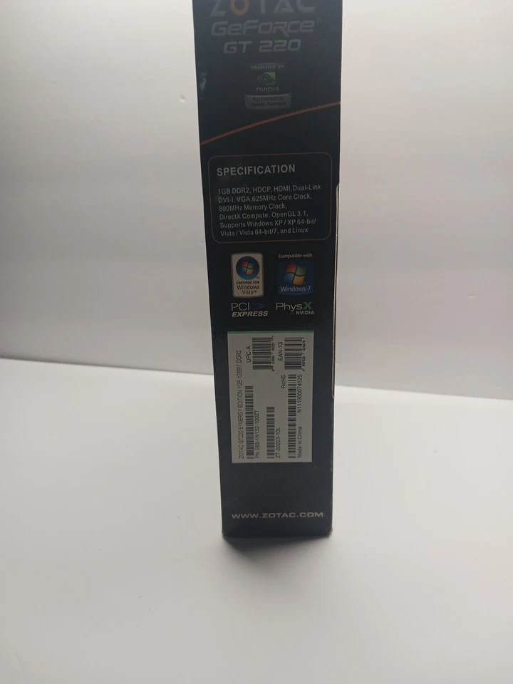 ZOTAC Nvidia GeForce 220 Synergy Edtion Video Card 1GB ddr2 passive cooled, VGA. - Image 4 of 4