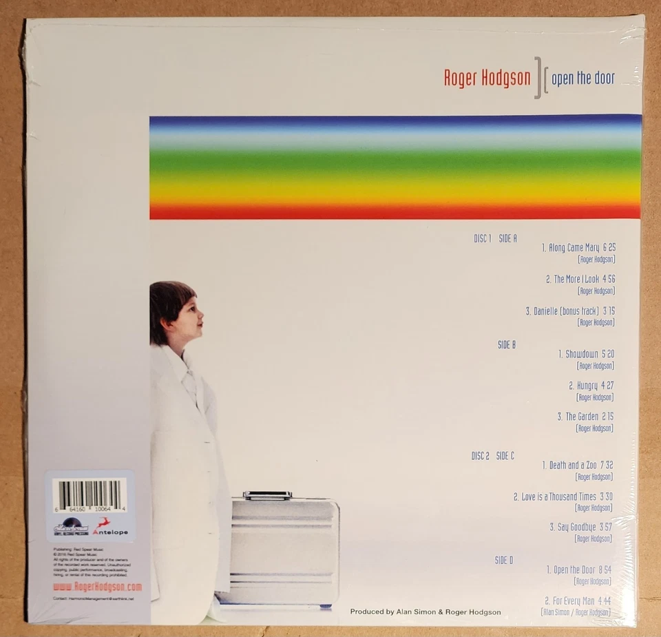 Roger Hodgson - Open The Door - New 2 LP Black Vinyl - Image 2 of 2
