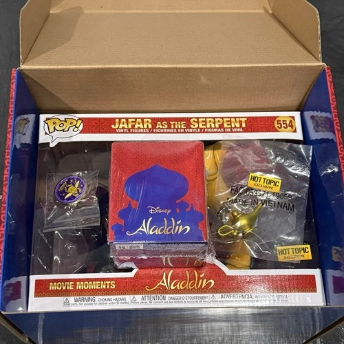 ALADDIN TREASURES BOX Hot Topic Exclusive Funko Pop Disney #554 Jafar As Serpent