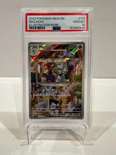 2023 Pokemon Machoke 177/165 Scarlet & Violet 151 Holo Illustration Rare PSA 10