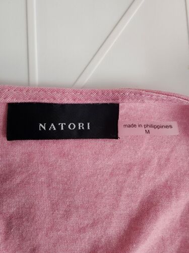 Natori Womens Pink Luxe Shangri La Slip Soft Jersey Lace Size Medium - Picture 8 of 11
