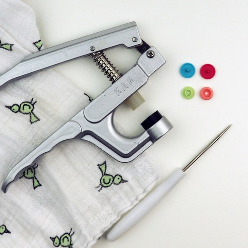 KAM Druckknöpfe - 100 Baby Neutral Pack Größe 20/T5 Kunststoff Druckknöpfe ohne Nähen Knopf/Nähen - Bild 5 von 10