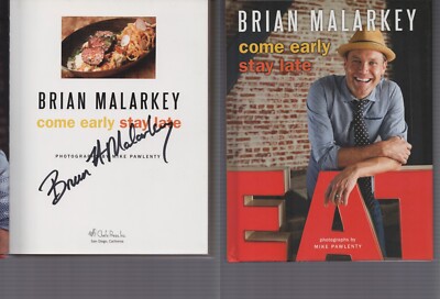 Come Early, Stay Late / SIGNED / Brian Malarkey / NOT Personalized! HC San Diego