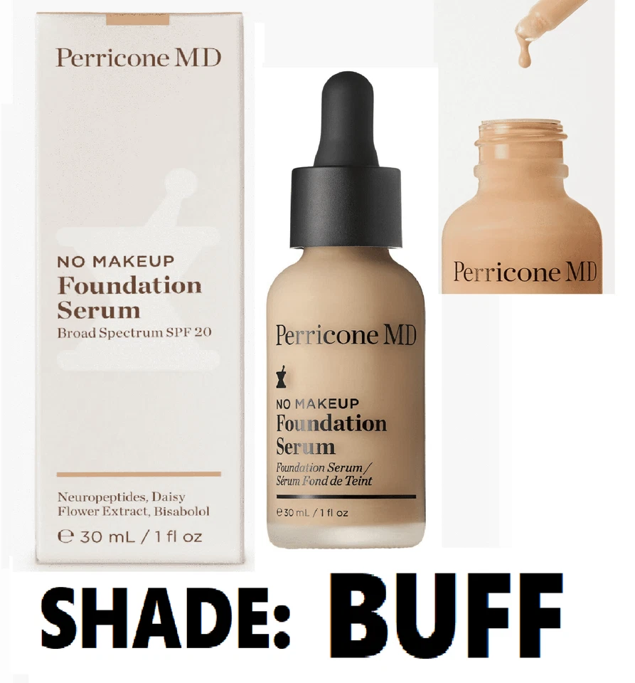 Perricone MD No Makeup Foundation Serum SPF20 Buff (light/warm) 30ml UVP 45£