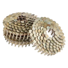 LABLT 3/4" to 1-3/4" × 0.12"Head Diameter 15° Coil Roofing Nail Galvanized 3/8"