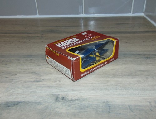 Vintage Edison Air Line - Hansa Brandenburg D.I Model Plane Aircraft 1:72 Boxed - Picture 3 of 20