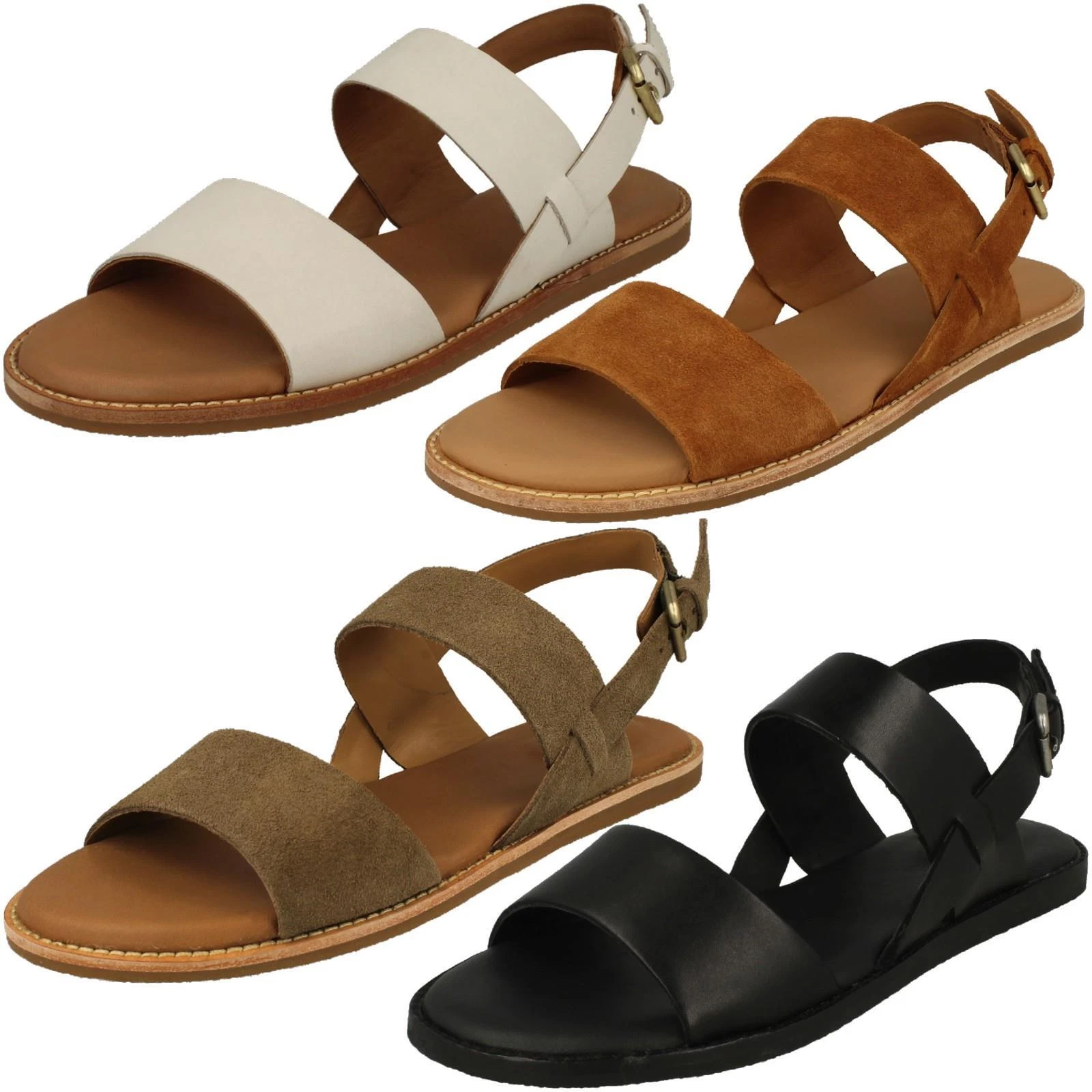 Sandali estivi casual con cinturino 'Ladies Clarks' cinturino Karsea