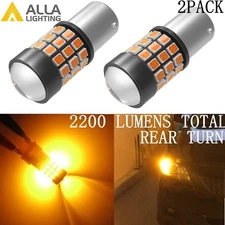 Alla Lighting 1156 BA15S 39-LED Amber Yellow Rear Turn Signal Blinker Light Bulb