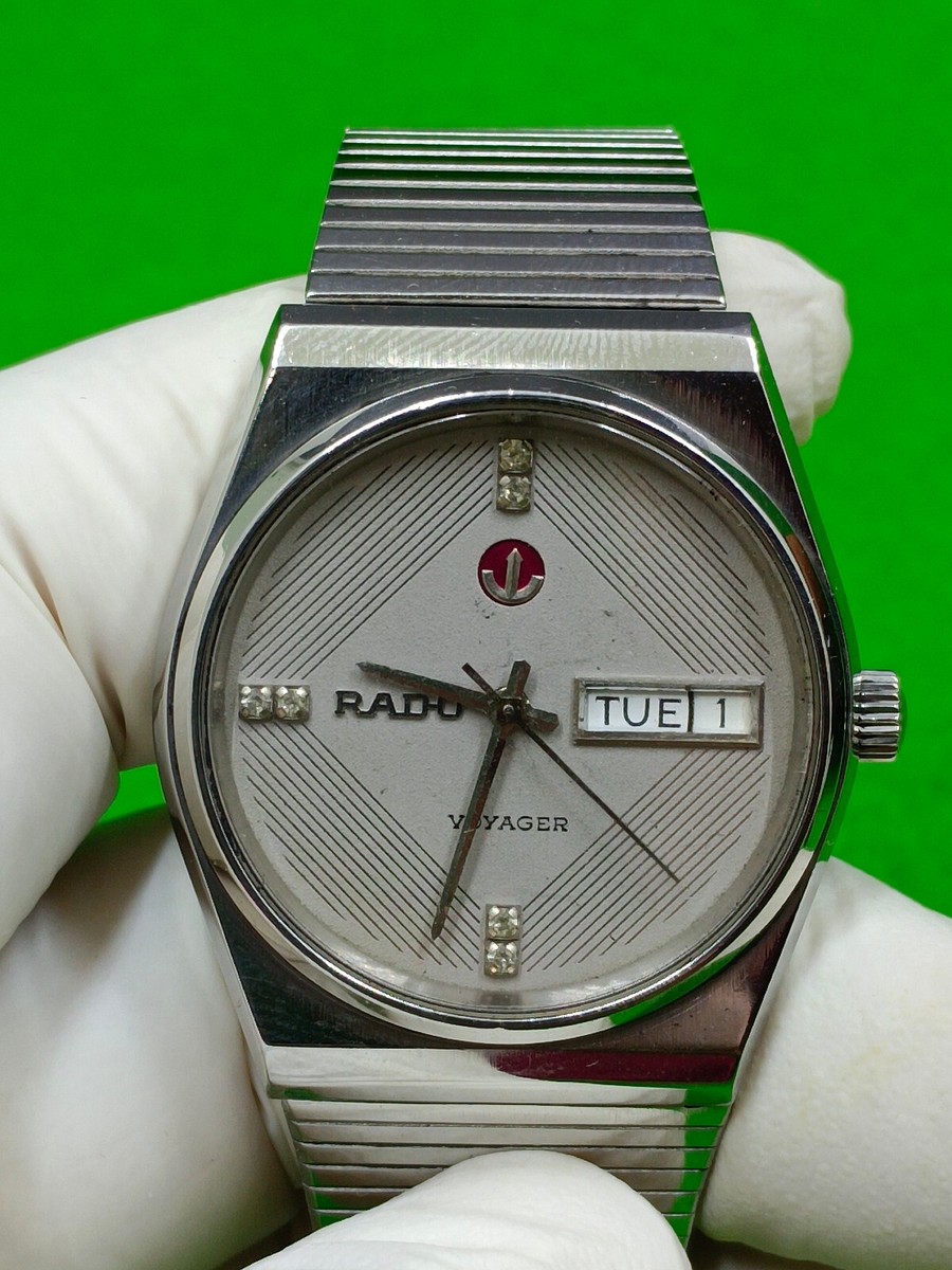 vintage RADO VOYAGER watch 25 Jewels Automatic Day / Date