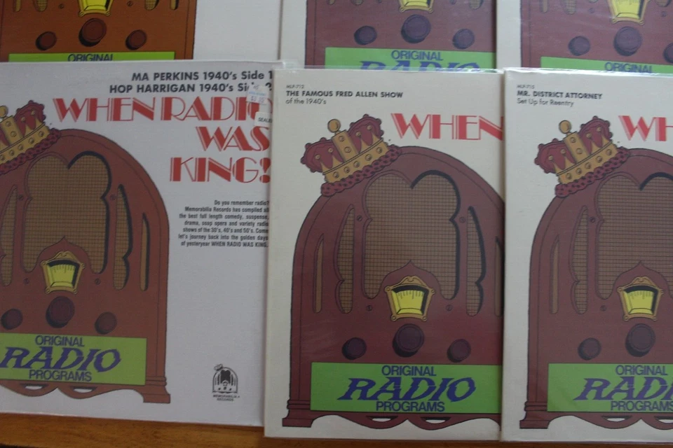 WHEN RADIO WAS KING BROADCASTS LP LOT OF 10 [NEW SEALED] INSTANT COLLECTION [65] Foto 3 de 4