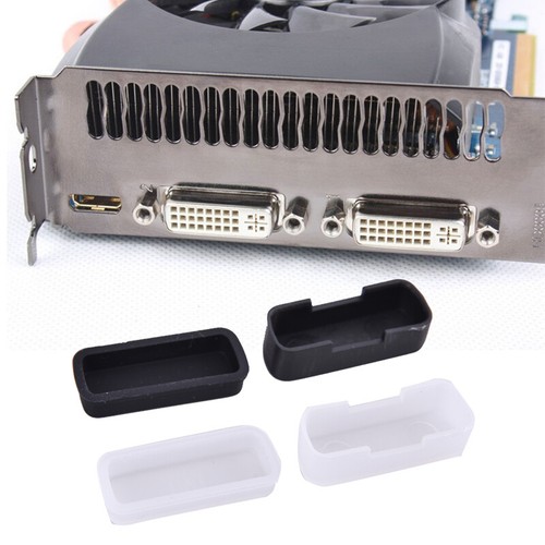 5pcs Protective Cover Rubber Covers Dust Cap For Computer DVI Connec-SA - Photo 12/14