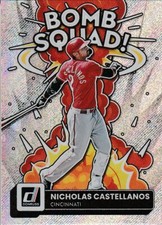 NICHOLAS CASTELLANOS 2022 DONRUSS BOMB SQUAD CARD BS-10 CINCINNATI REDS