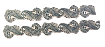 #ad Blue Sea Flourish Wave Ocean Sea Cardstock 4 pcs 6quot; x 7 8quot; Stickers $2.24