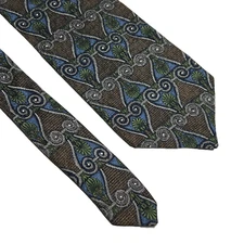 Mark Alexander Neck Tie Silk Tie Multicolor Geometric Pattern Career Business