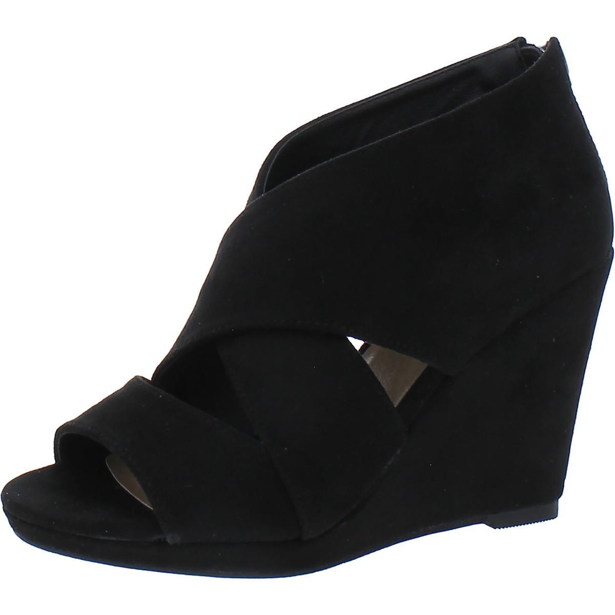 Michael Antonio / женские черные туфли на танкетке с открытым носком 5 средних размеров (B, M) BHFO 9938