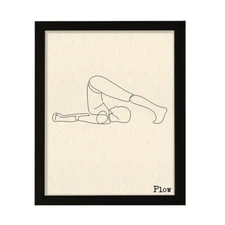Plow, FRAMED Print Yoga Wall Art