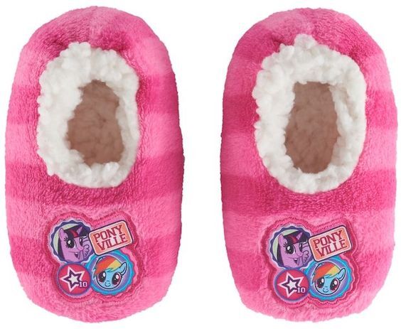 Toddler Girl My Little Pony Gripper Slipper Socks Size 2T 3T Pink NEW