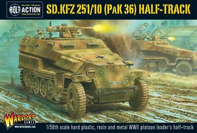 Bolt Action - Sd.Kfz 251/10 Half-Track (3,7cm PaK) Plastic Boxed Set - Warlord G