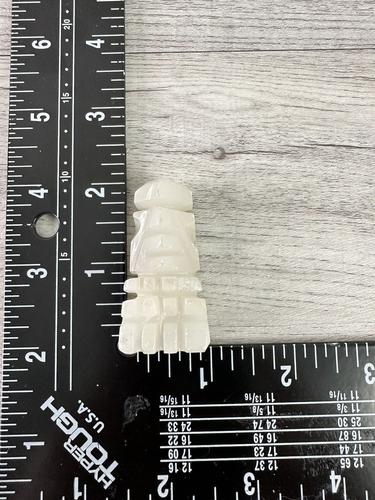Pezzo di ricambio per pedone in marmo/pietra di onice bianco marrone chiaro scacchi - Foto 8 di 8