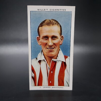 1939 Wills Association Footballers #24 Joseph James Tobacco Cigarette Card