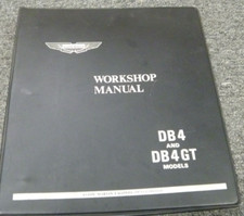 1961-1963 Aston Martin DB4 DB4GT Coupe Shop Service Repair Workshop Manual 1962