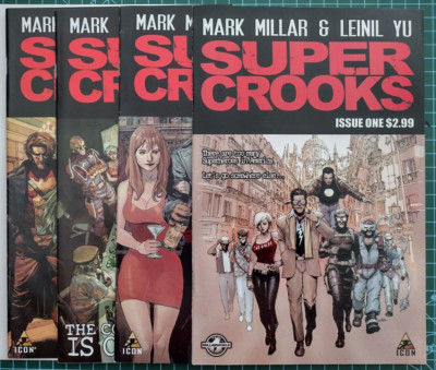 Super Crooks #1 - 4 First Print 2012 Mark Miller Netflix TV Icon Global Shipping