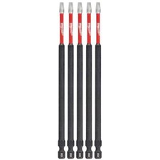 Milwaukee 48-32-4855 SHOCKWAVE Impact Duty 6" SQ2 Square Bits, 5-Pk