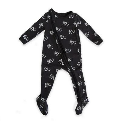 I Love U bodysuit, babysuit black