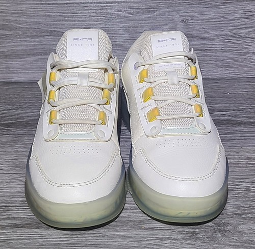 Size 7.5 Anta Jelly Low Women's Ivory Sneakers Crystal Bottoms  - Picture 4 of 13