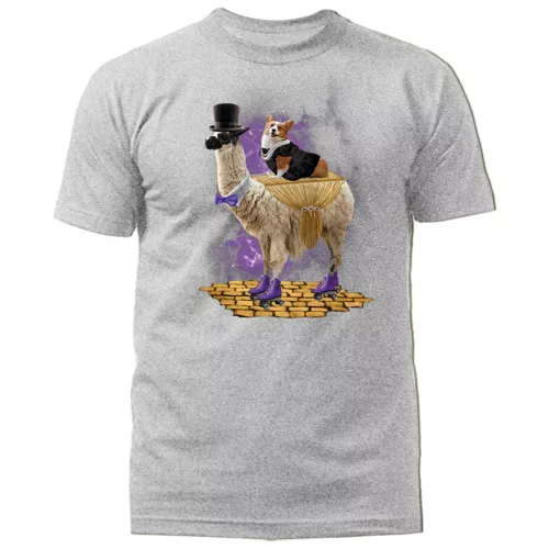CORGI EXPRESS Animal Pet Funny Joke Humor Humorous Graphic T-shirt