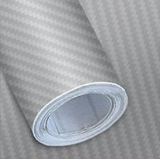 Silver CARBON FIBRE Effect Boot Bumper Sill Protector (06/SR) suits PEUGEOT a