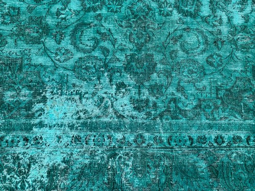9x13 ft Vintage Afghan Oushak Low Pile Traditional Rug Large Bedroom Kilim Rugs - Picture 3 of 11
