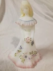 Fenton Art Glass White Satin Bridesmaid Doll Figurine #2804