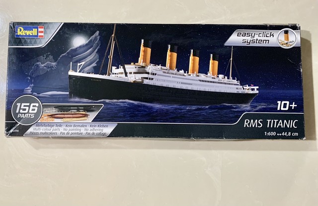 plastic titanic toy ship